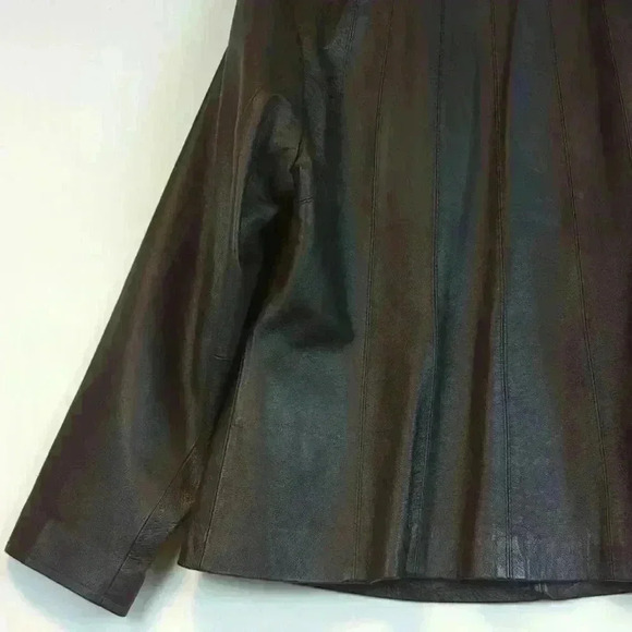 East 5th Brown Genuine Leather Jacket Women's Size 1 Extra - Picture 6 of 15
